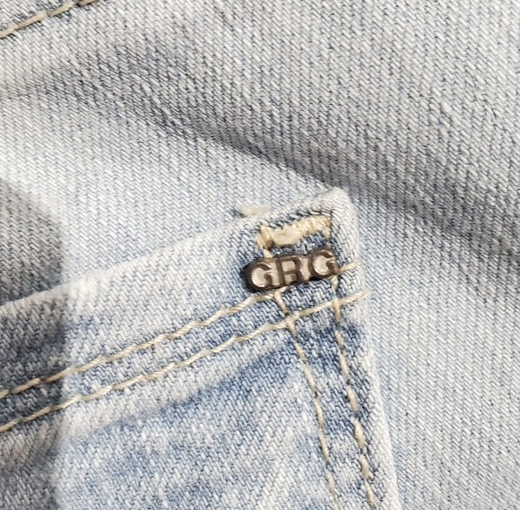 GARAGE Y2K Vintage Low Rise Stretch Denim Jeggings In Light Wash - Picture 9 of 16